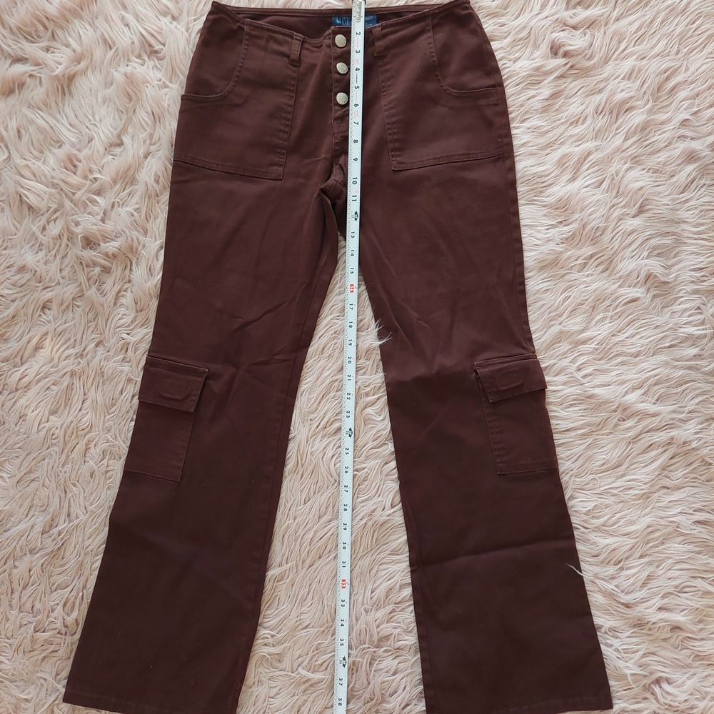 💥4☆ for $20 Brown Cargo Pants with Button Detail